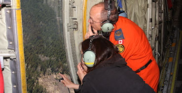 working with a Griffon helicopter
